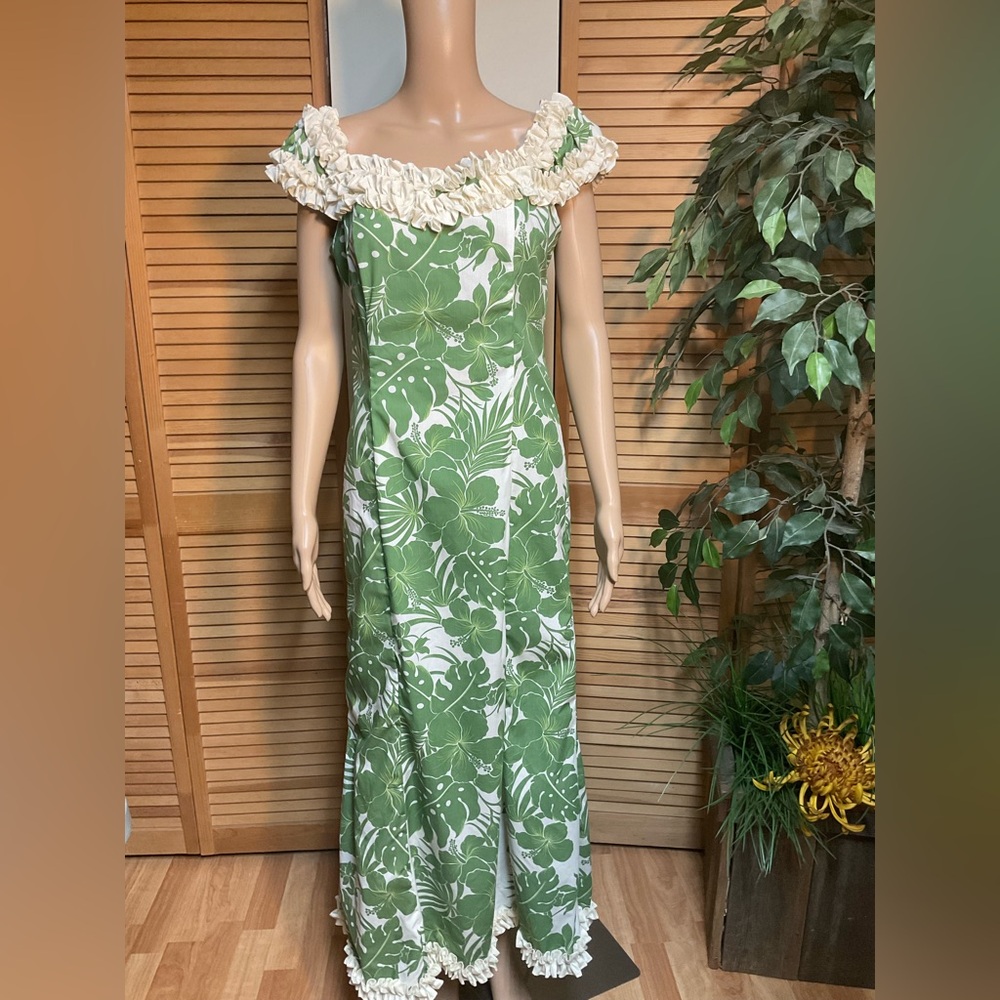 Green Floral Maxi Dress